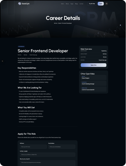 Career Details